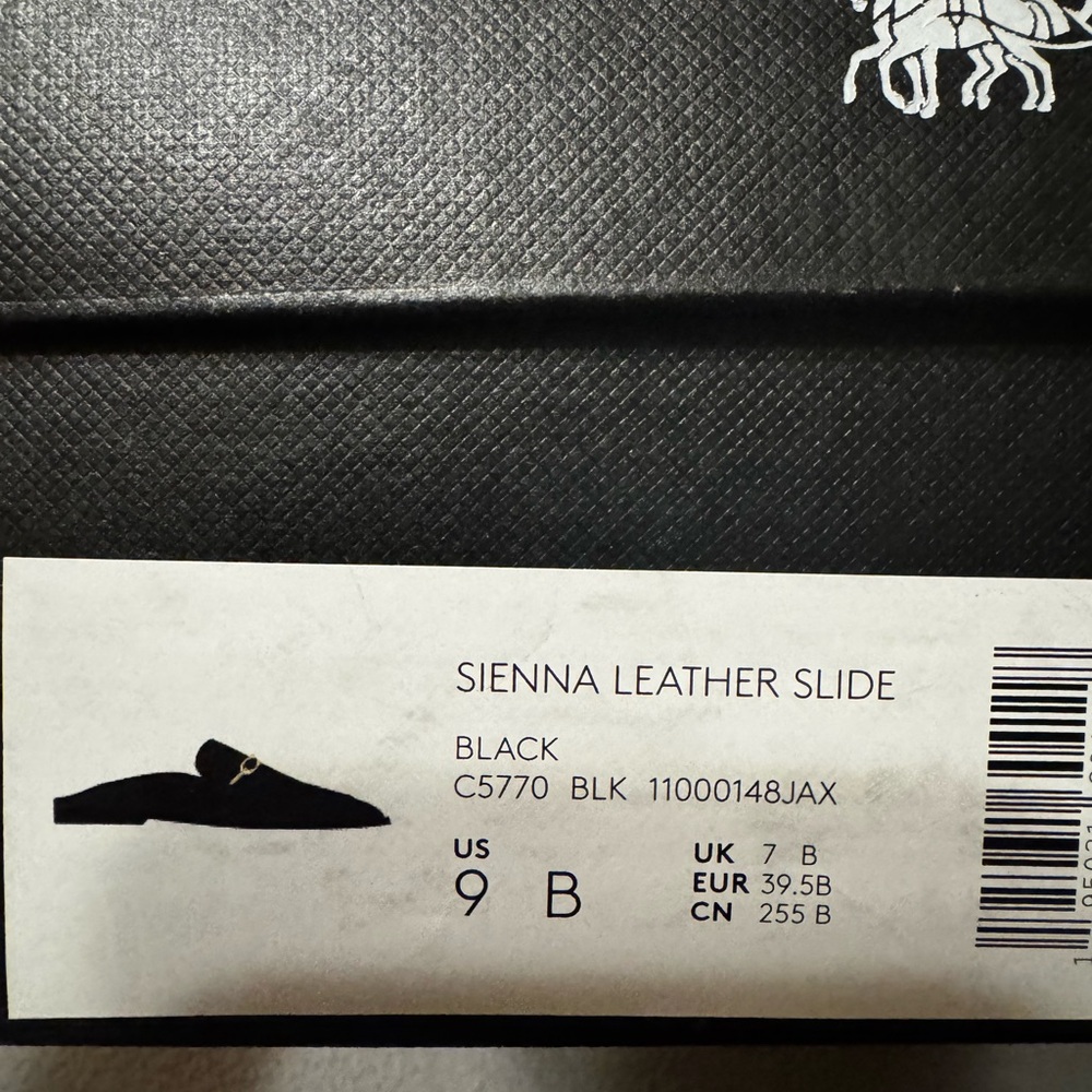Coach Black Sienna Leather Slide